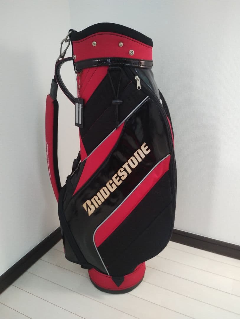 BRIDGESTONE GOLF　キャディバッグ　レッド/ブラック