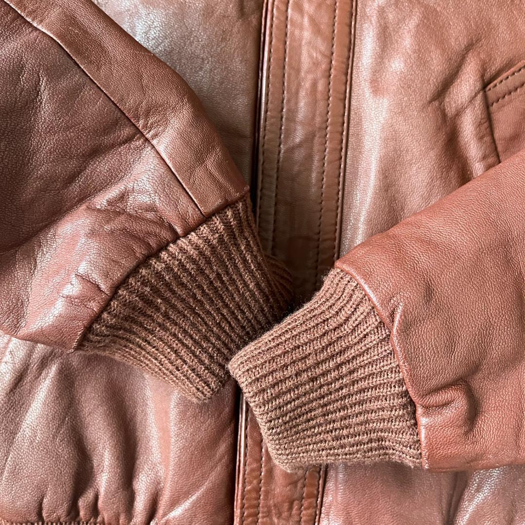 アメカジ 70s vintage 本革 レザー フライトジャケット A-2　短丈