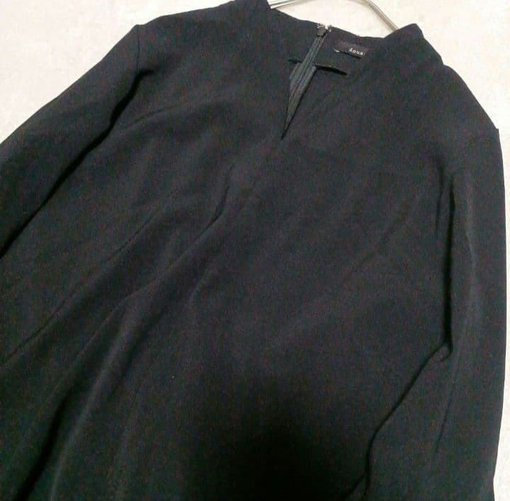 ánuans　アニュアンス　ラッフルスリーブブラウス　Fサイズ　セレモニー　黒