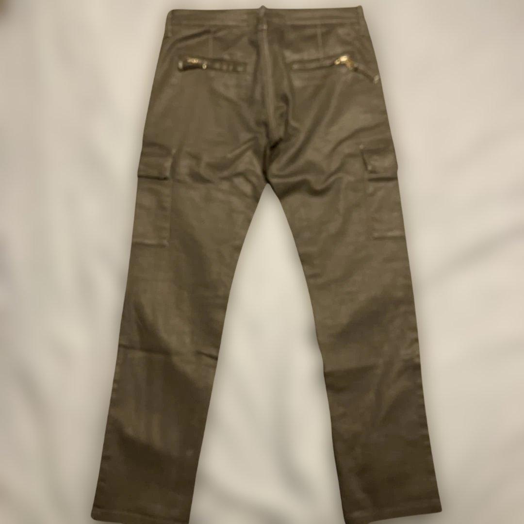 ANDREW MACKENZIE Y2Kコーティングデニム　カーゴパンツ　33