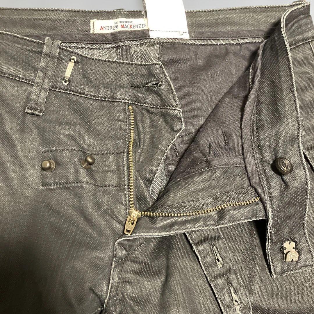 ANDREW MACKENZIE Y2Kコーティングデニム　カーゴパンツ　33