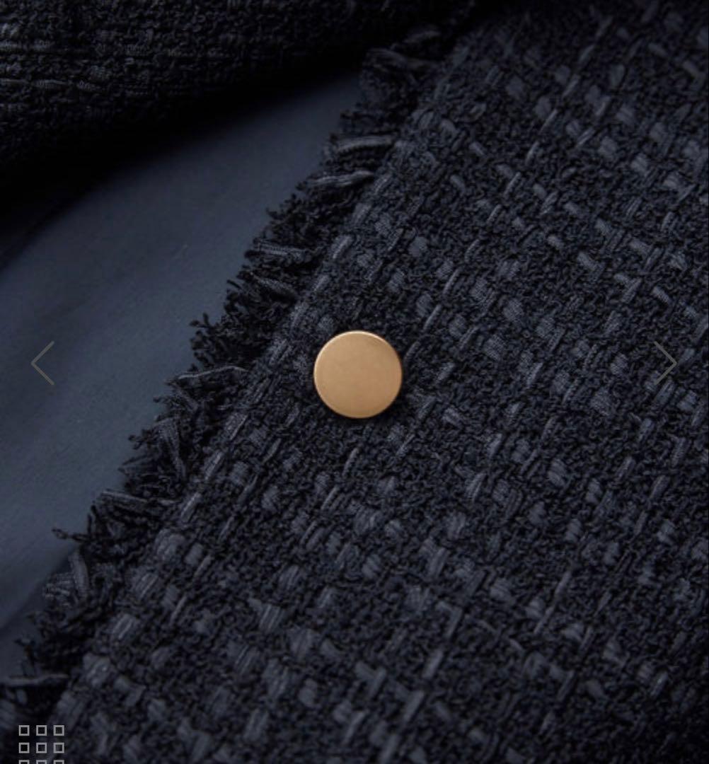 新品⭐︎ロペピクニック　ツイード金ボタンジレベスト　セレモニー　ネイビー