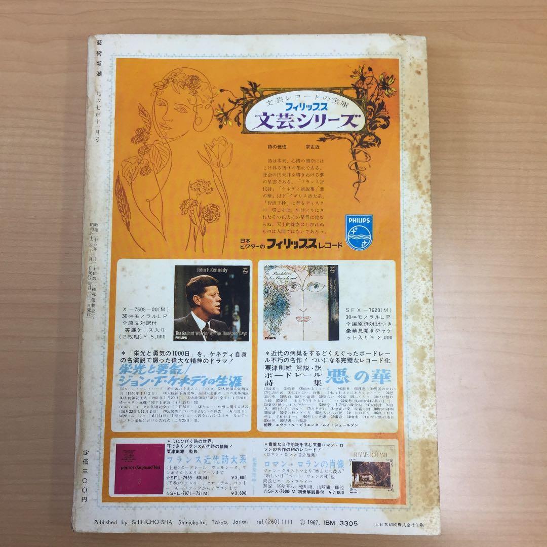 ★藝術新潮 1967年11月発行 新潮社