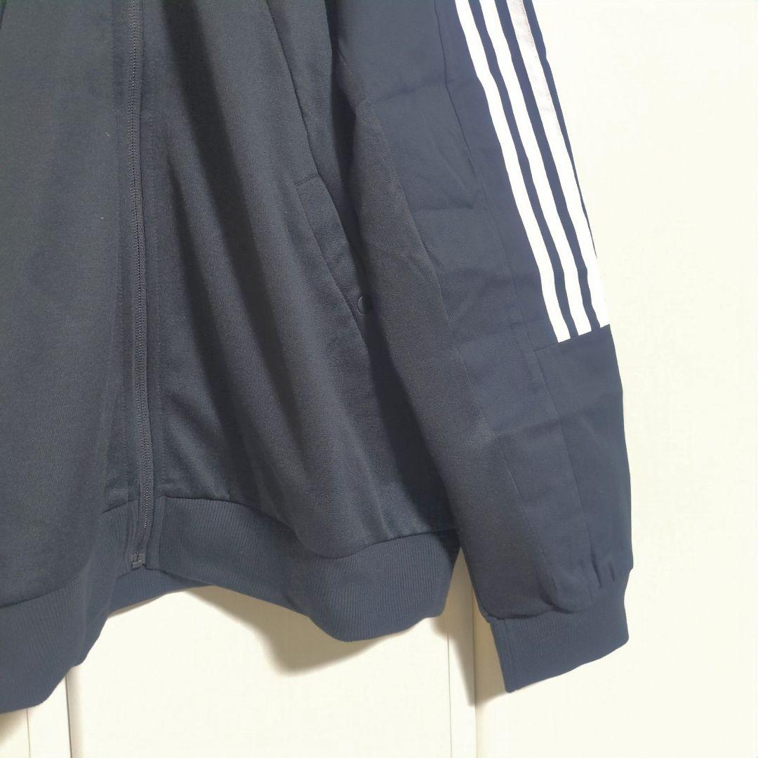 アディダス ジャージジャケット ブラック ネイビー