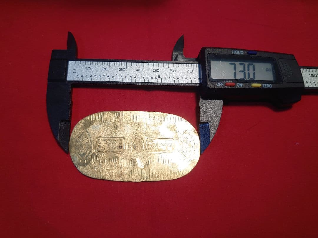 小判 古銭 12,27ｇ 厚さ0,6mm 慶長 骨董品 大判 真贋不明