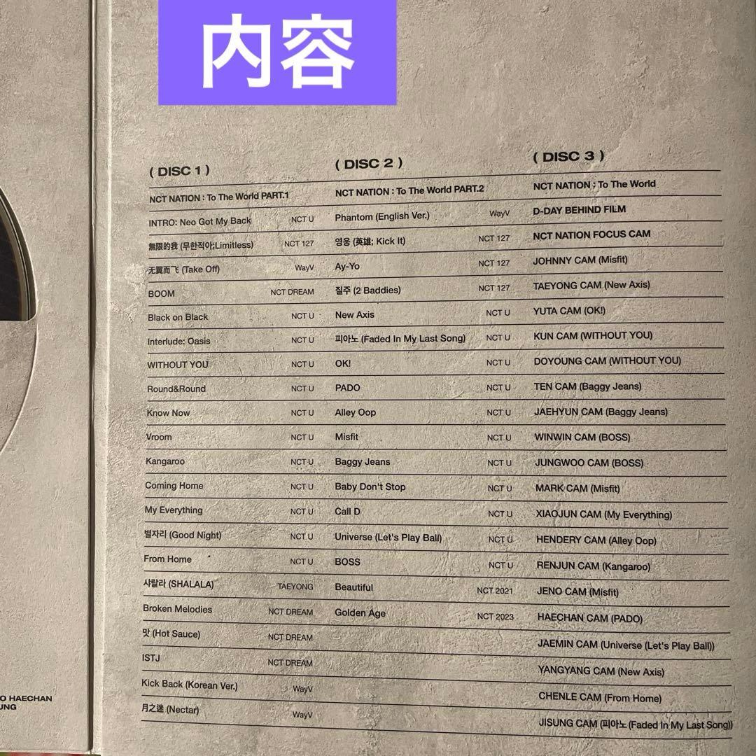 NCT NATION TOTHEWORLD Blu-rayセット