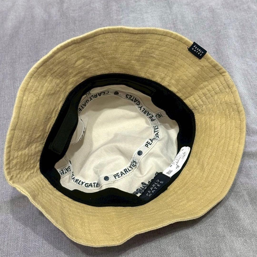 【美品】PEARLY GATES トラッドラビット ハット ベージュ