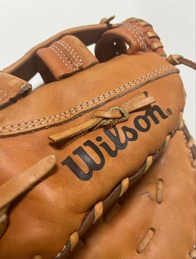 【希少】米軍沖縄Camp品WilsonA2885ヴィンテージグローブバトラー刻印