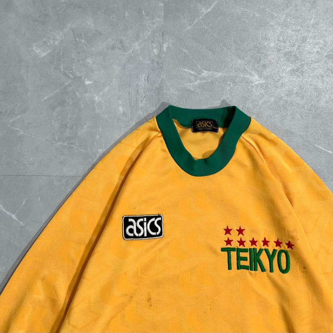 希少 アシックス 帝京高校 長袖 ユニフォーム ユニホーム 高校サッカー 公式戦