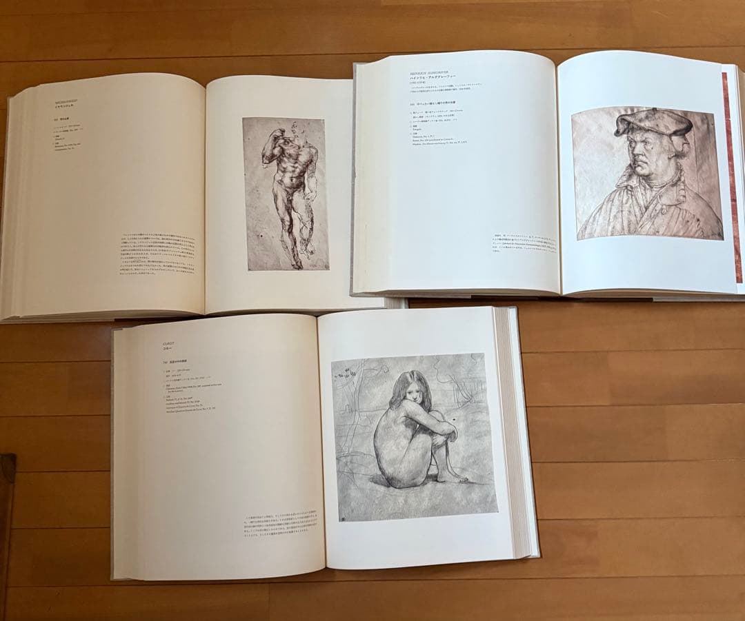 世界素描大系 1-3 全４巻セットのうちのⅠ Ⅱ Ⅲ 図録　デッサン