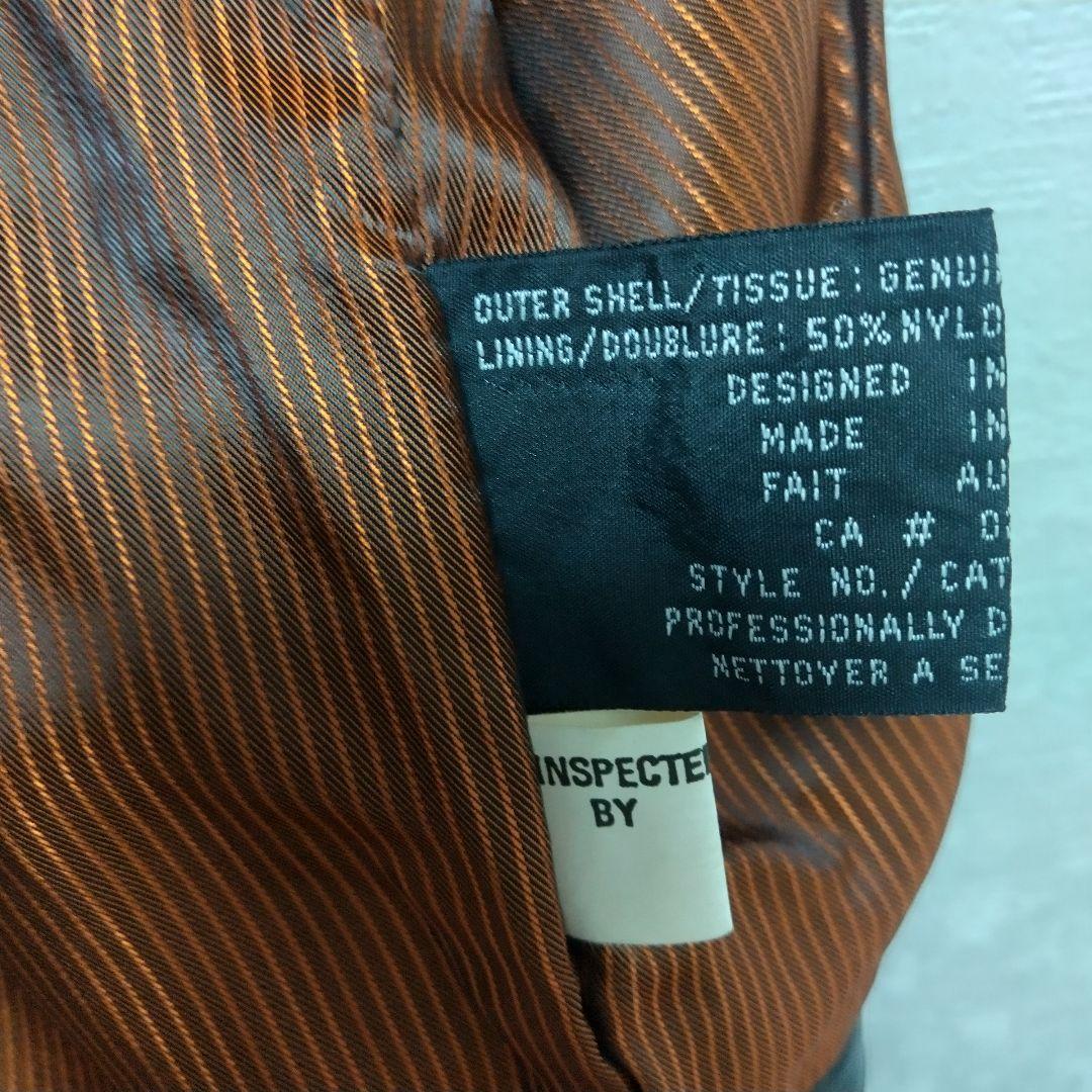 レザー トラッカージャケット短丈 衿付 肉厚ヴィンテージ Y2K