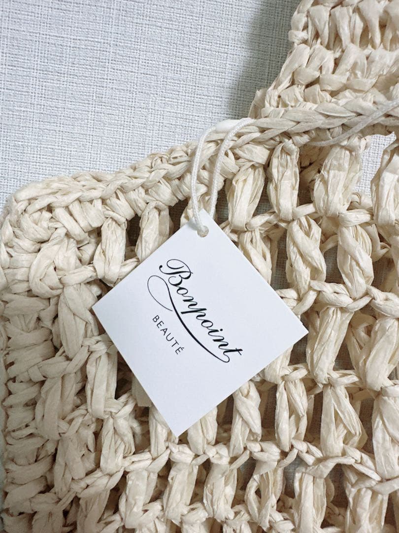 Bonpoint メッシュバッグ ベージュ　夏