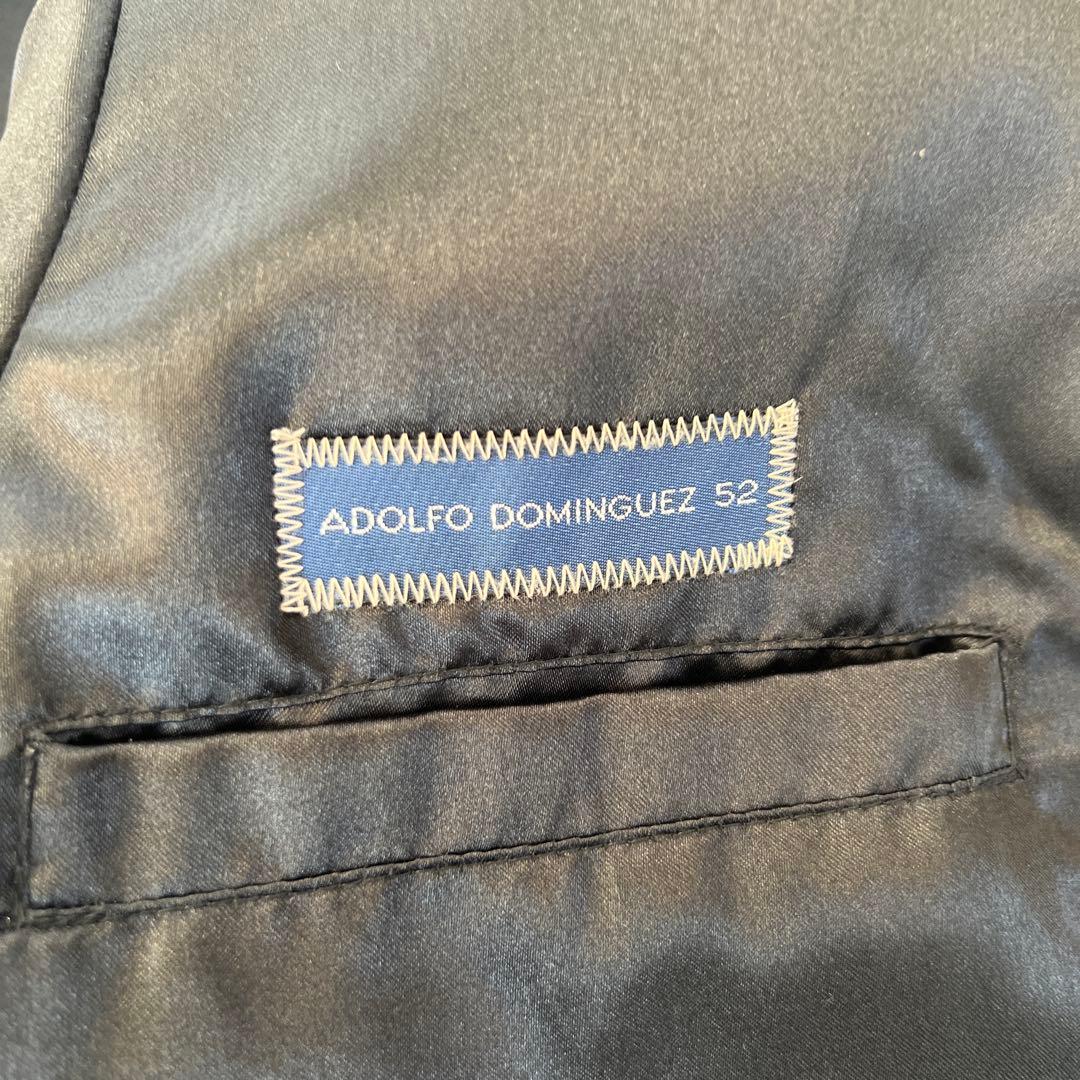 ★再お値下げ【ADOLFO DOMINGUEZ】黒レザーブレザー 3ボタン