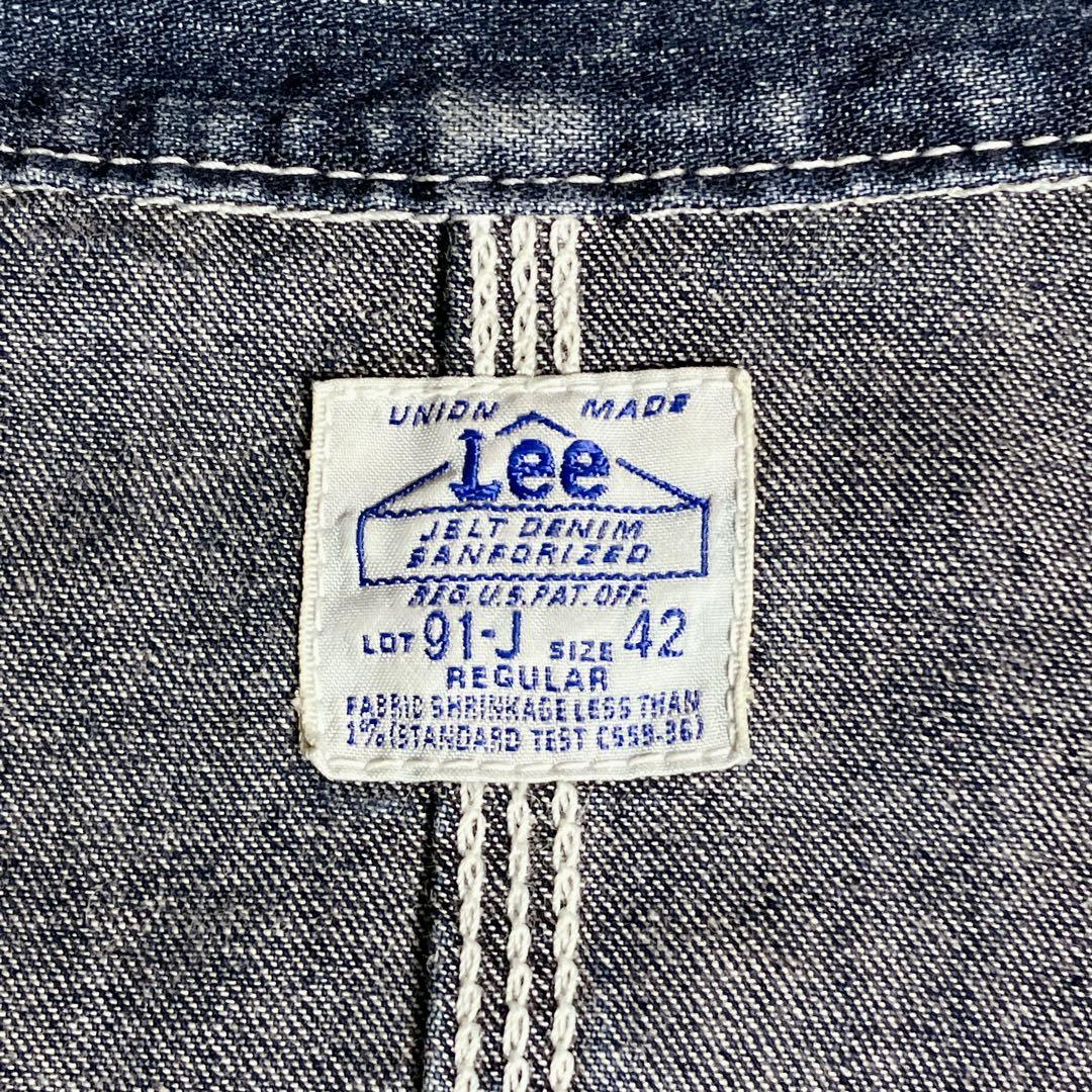 Lee デニム カバーオール 復刻 91-J 19418 ユニオンメイド 42