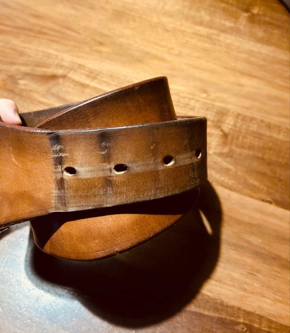 ウエサカウェイトリフティング プレミアムベルト１枚張り(1穴ピン) Ｍサイズ