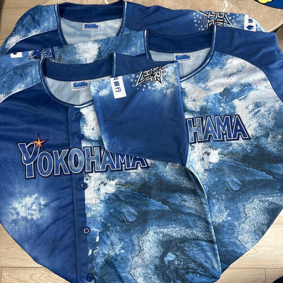 横浜D e NAベイスターズ 2025スターナイトタオル、ユニフォーム×3