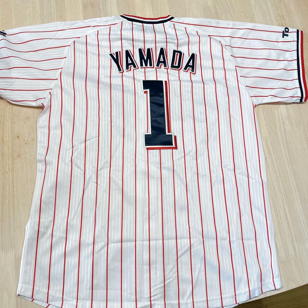 ヤクルトスワローズ Swallows ホームユニフォーム #1山田哲人 Sサイズ