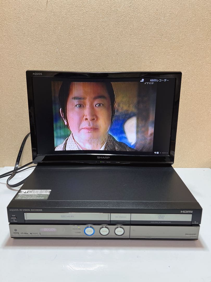 VHS・DVDレコーダー SHARP DV-ACV52 ギア交換品