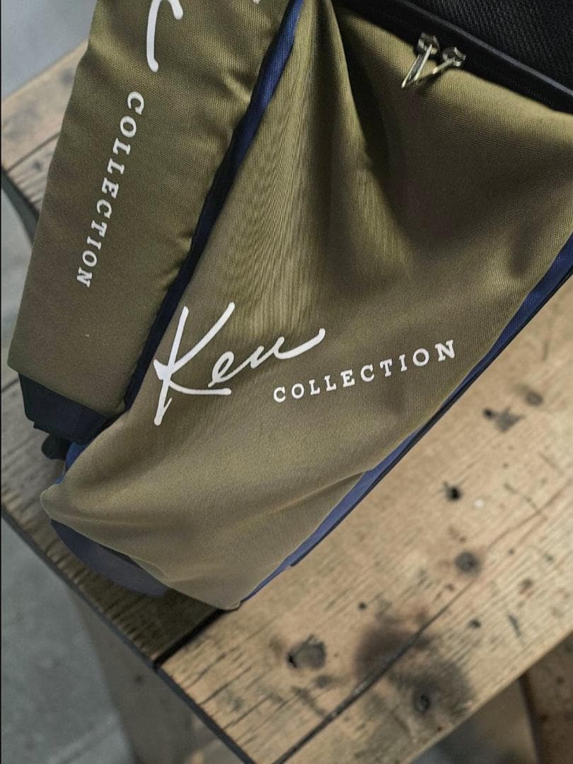 送料無料/美品Ken Collection スタンド式キャディ オリーブグリーン