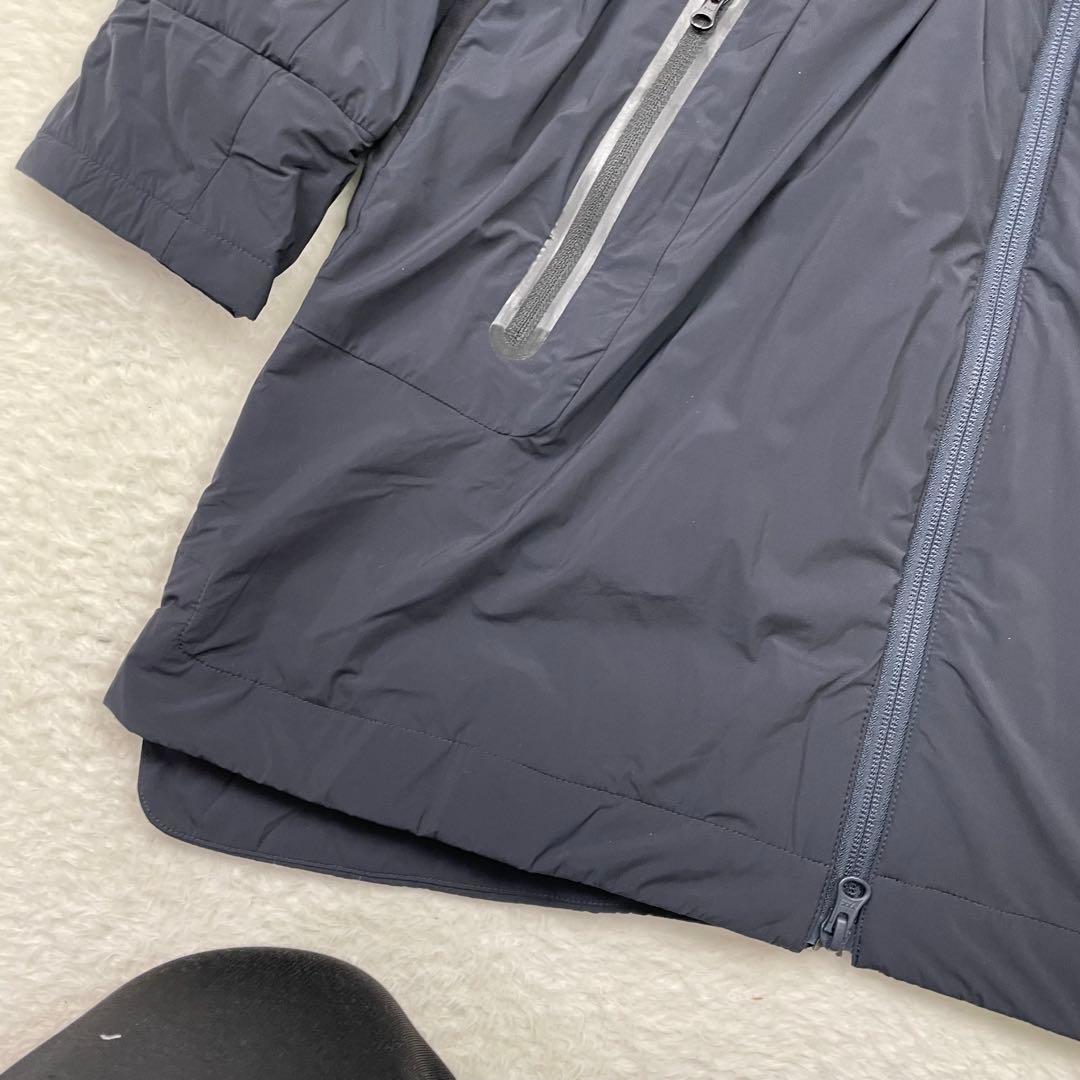 美品　Pearly Gates フリースライニング フード付ジャケット ネイビー