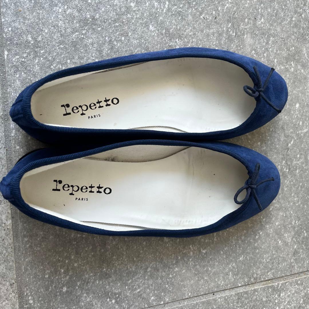 レペット repetto 38 1/2 ブルー