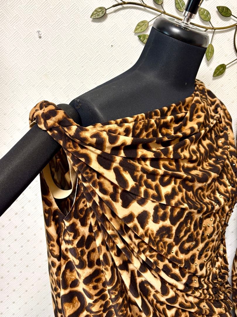 社交ダンス★ダブルス★2セット★パーティー★レッスン★豹柄★M〜L