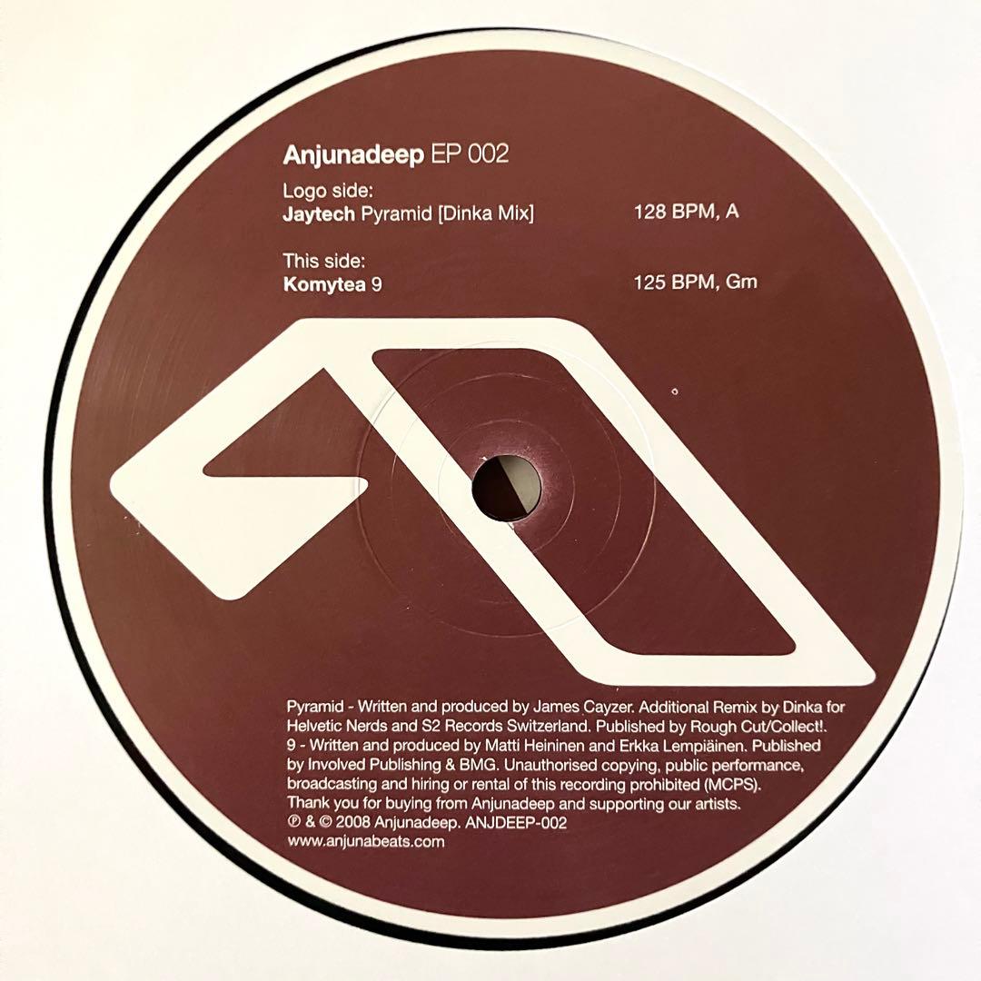 洋楽 Anjunadeep EP 002 12\" Jaytech & Komytea