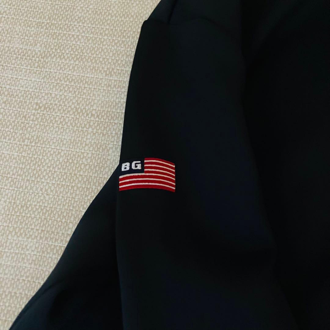 【極美品】ブリーフィング パーカー 3Dロゴ ゴルフ ネイビー XL