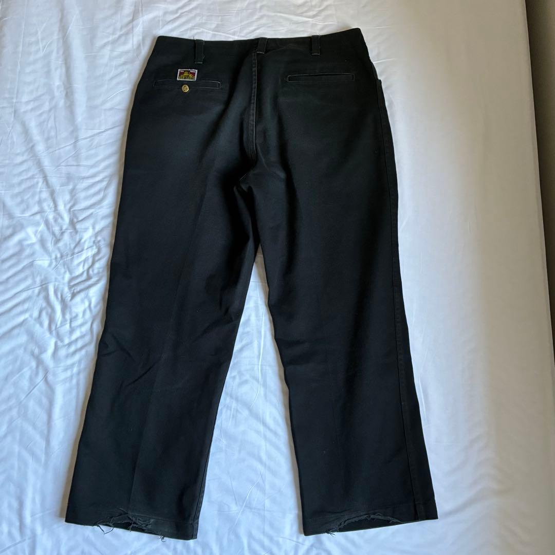 90sビンテージベンデイビス フリスコジーンズワークパンツUSA黒ブラックW38