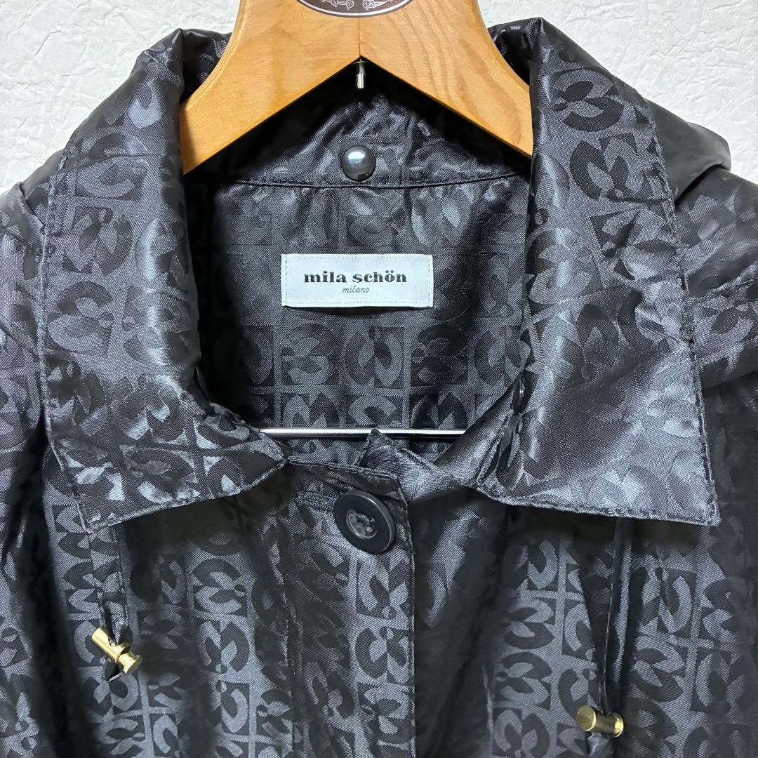 【匿名配送】未使用！ミラショーン ロゴジャガード レインコート M,L 収納袋付