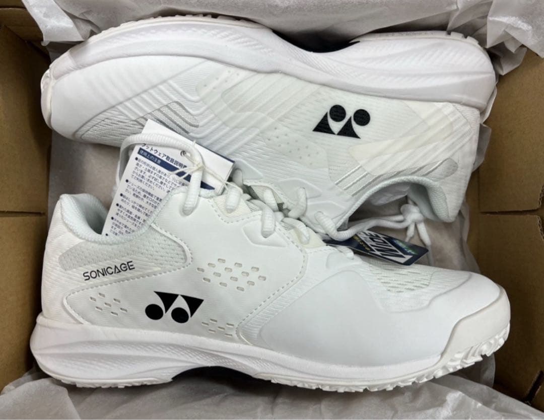 YONEX テニスシューズ クレー砂入人工芝用 4E wide 011 25.0