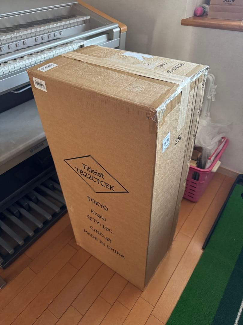 T*a様 adidas アディダス　キャディバッグ　ブラック×オレンジ配色　即日