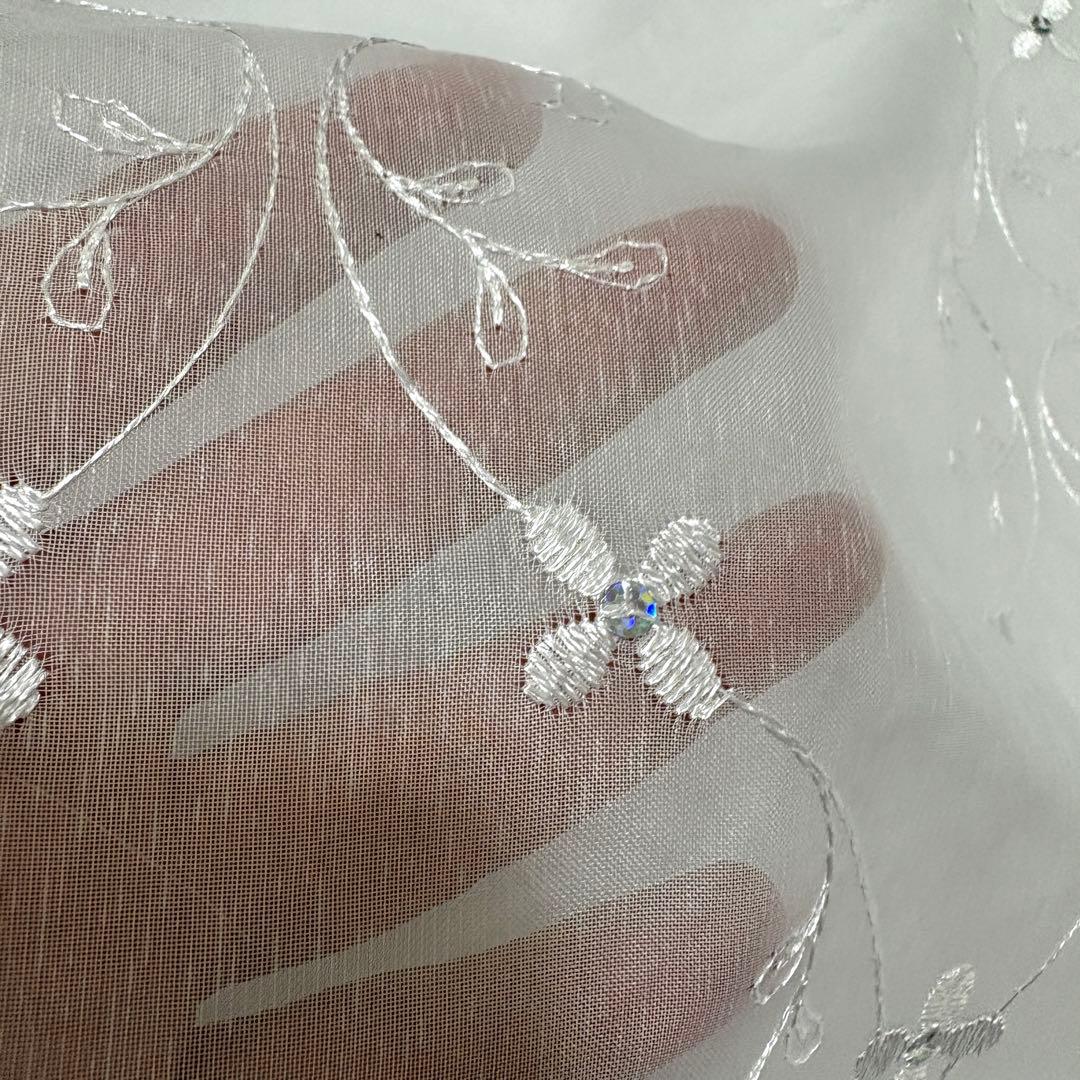 【りおちゃんママ】レースカフェカーテン　ご案内用