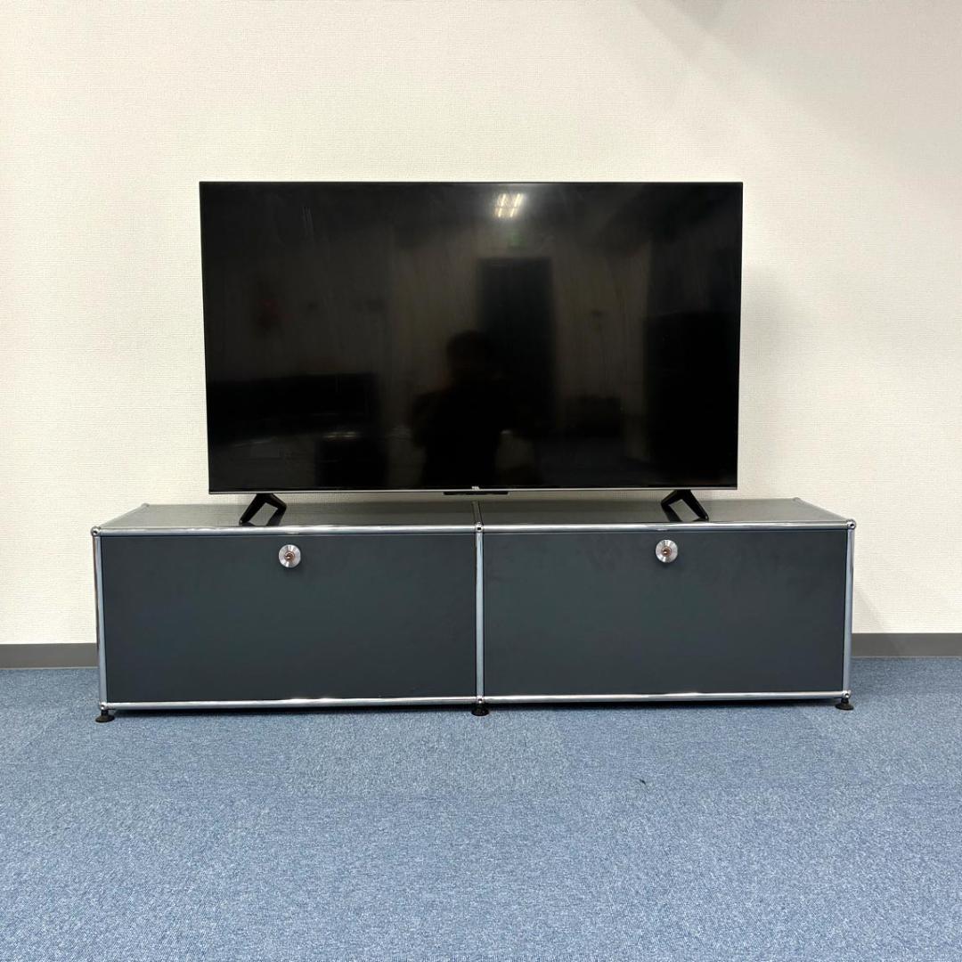中古 USMハラー｜キャビネット テレビボード 2列1段 アントラサイト