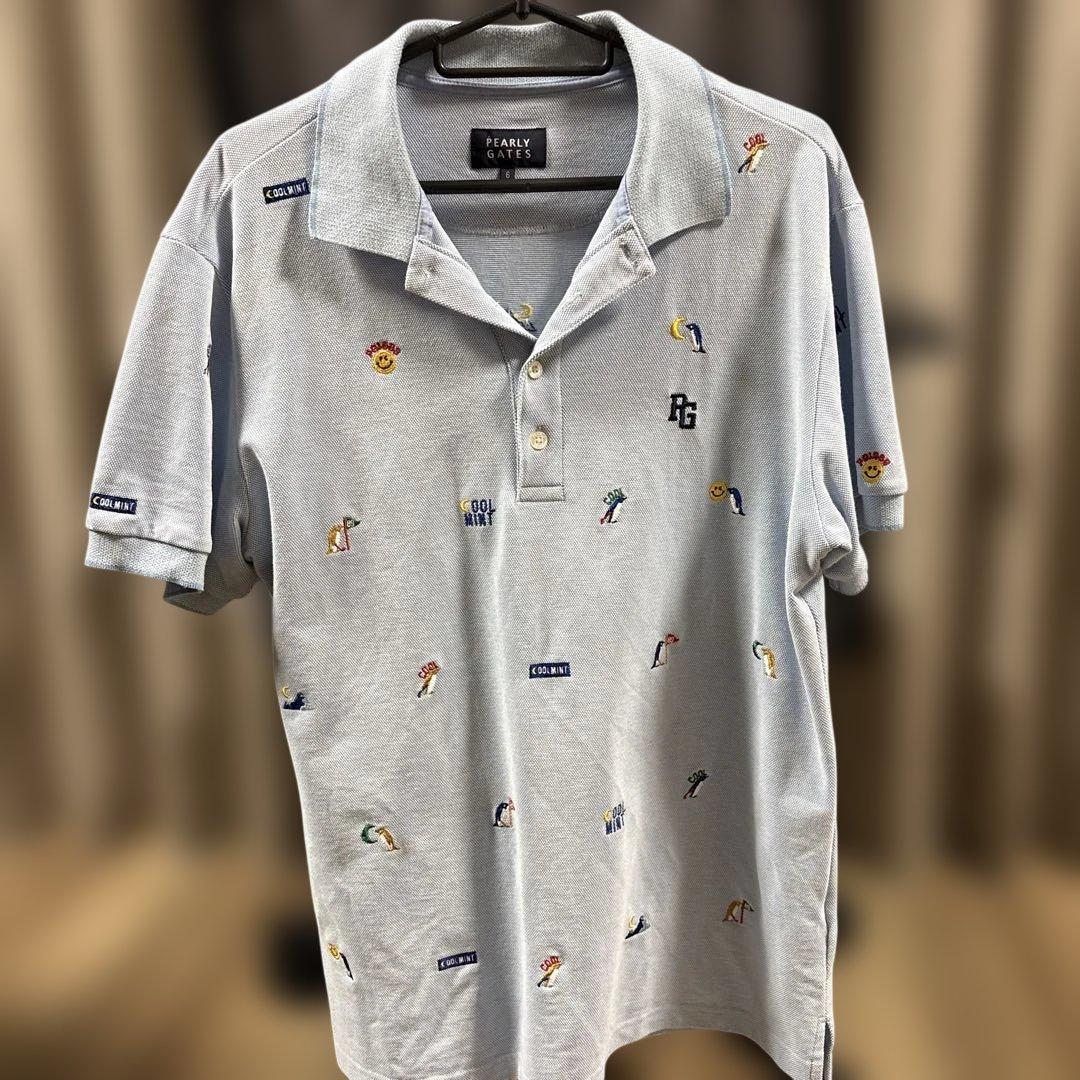 【日本製】PEARLY GATES 刺繍ポロシャツ サイズ6