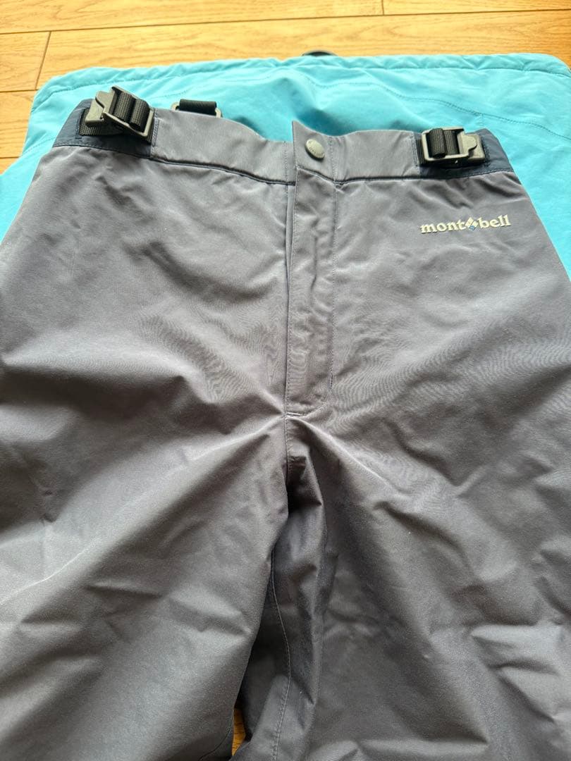 montbell 子ども用 スキーウェア 青　上下130