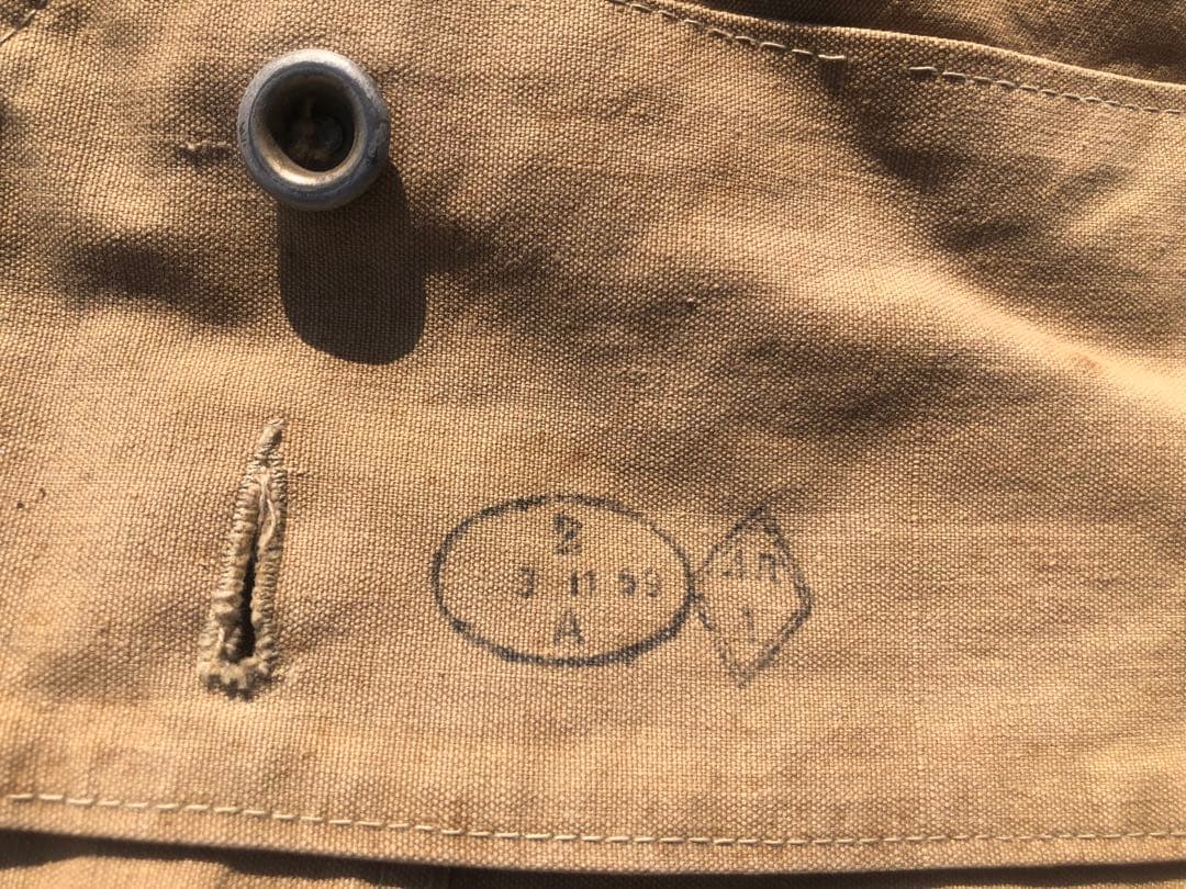 フランス軍　50s パップテント ベージュ キャンバス