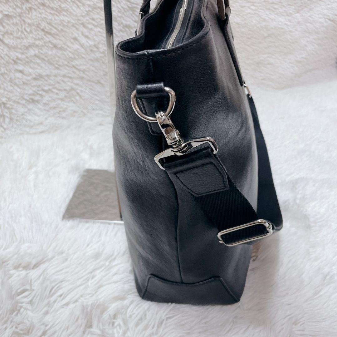 タスク ブラック トートバッグ メンズ ショルダーバッグ ツーウェイ 大容量