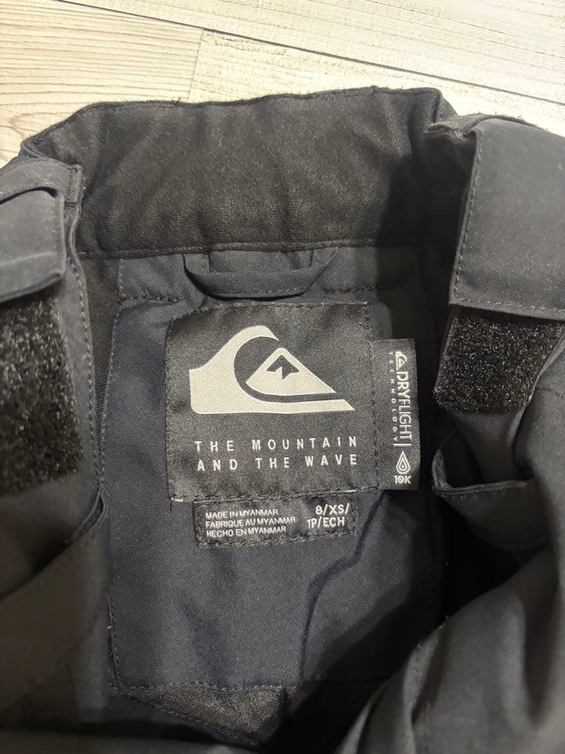 クイックシルバー　子ども用 スキーウェア セットアップ 青/黒/グレー