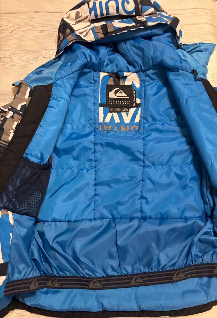 クイックシルバー　子ども用 スキーウェア セットアップ 青/黒/グレー