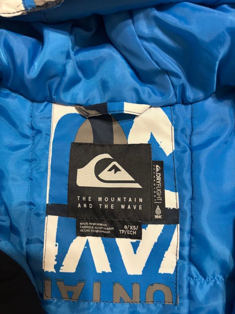 クイックシルバー　子ども用 スキーウェア セットアップ 青/黒/グレー