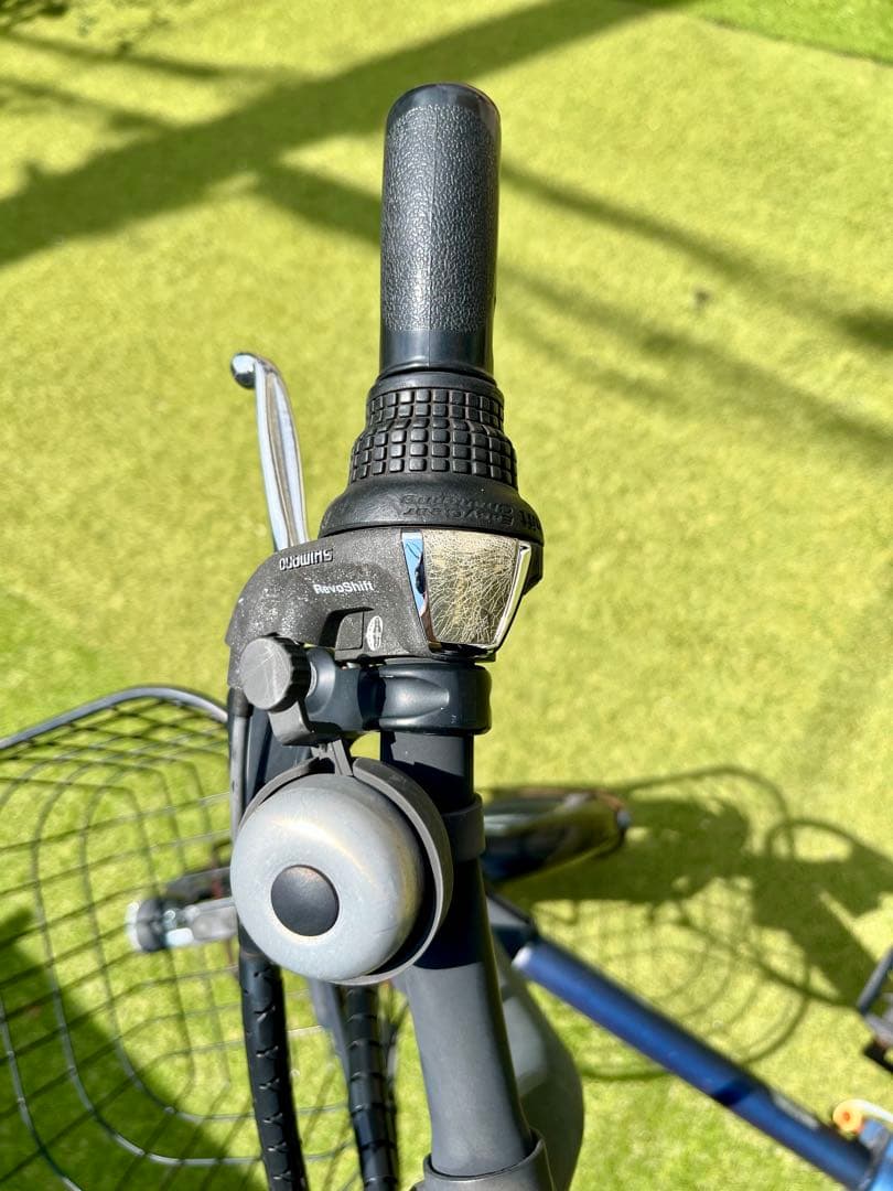 ペルテック電動アシスト自転車　TDN-206 マットネイビー　大容量12AH付き