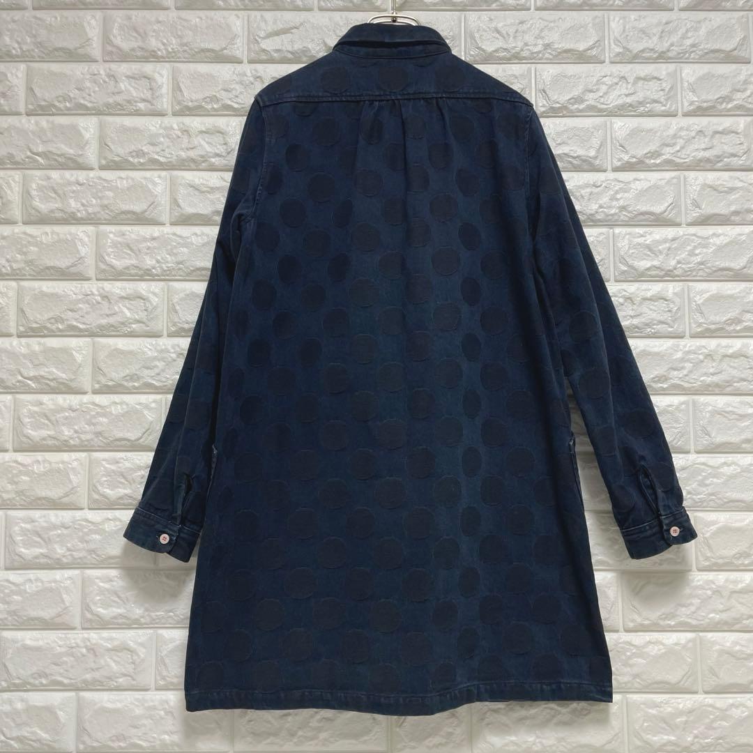 岡山デニム ブルートリック BLUE TRICK ショップコート M ドット