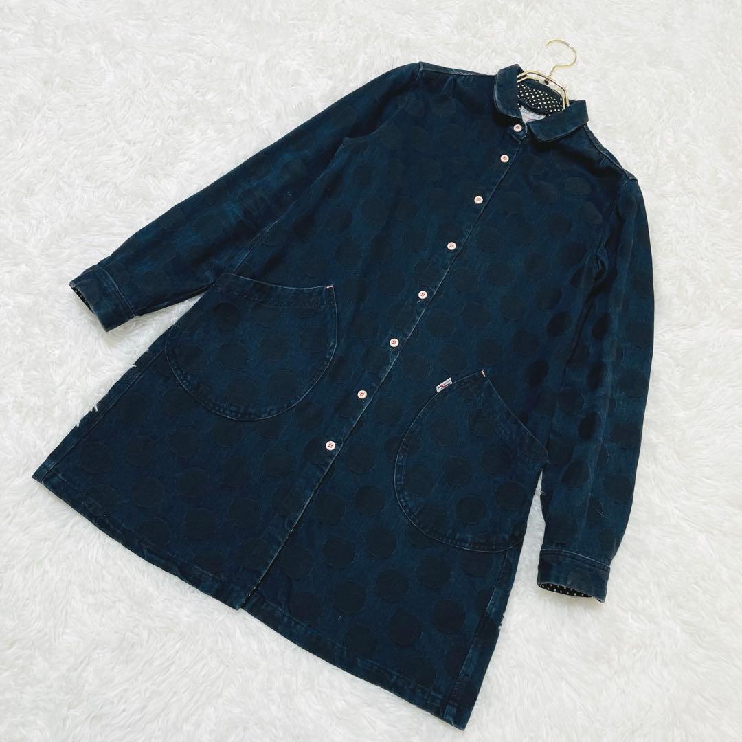 岡山デニム ブルートリック BLUE TRICK ショップコート M ドット