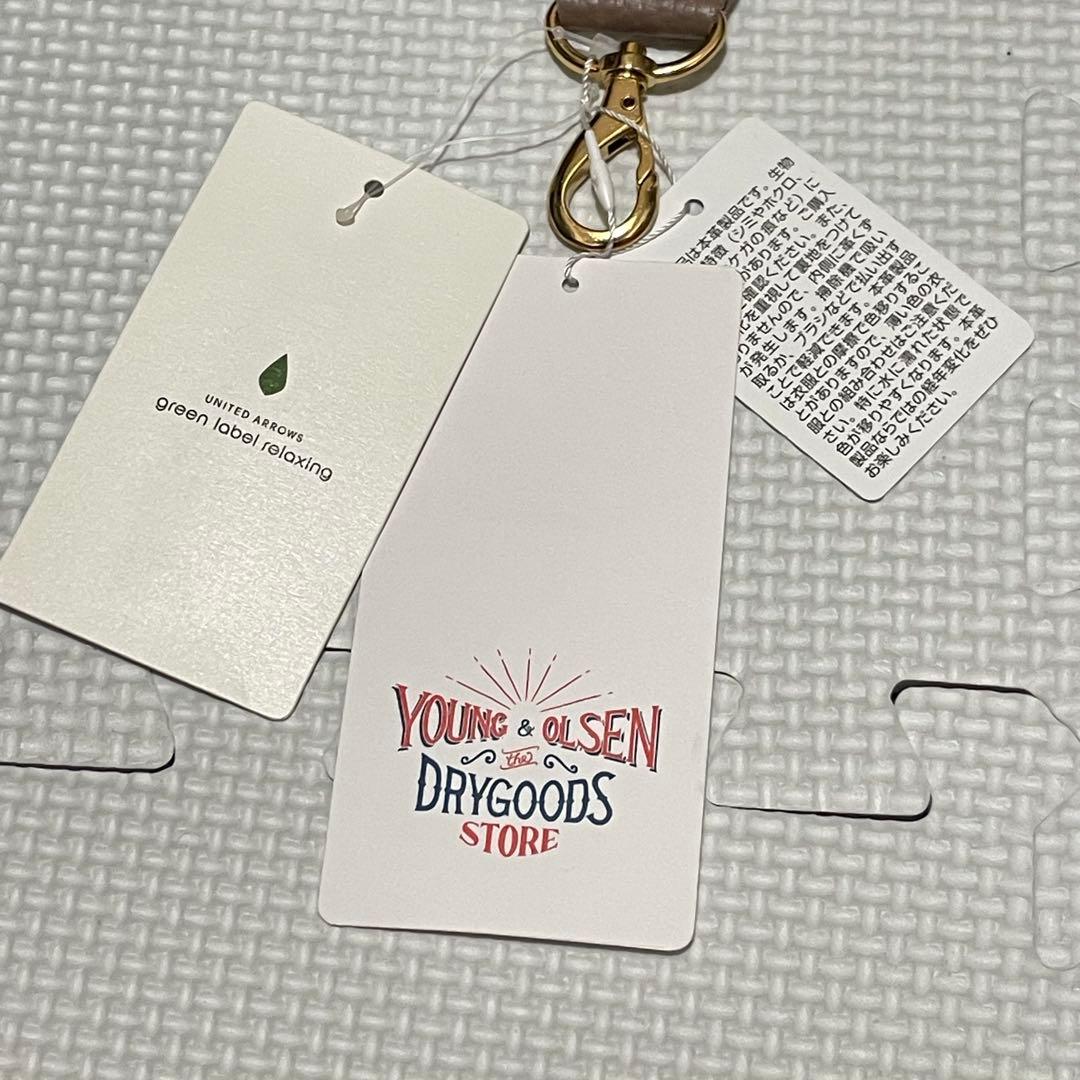 新品 タグ付き ヤング&オルセン GLR 別注 ストライプ ショルダーストラップ