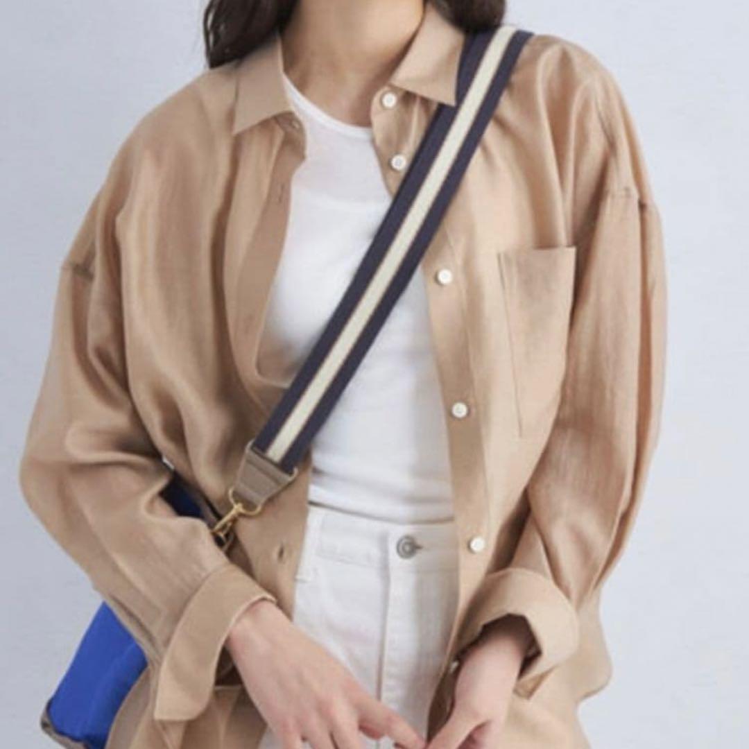 新品 タグ付き ヤング&オルセン GLR 別注 ストライプ ショルダーストラップ