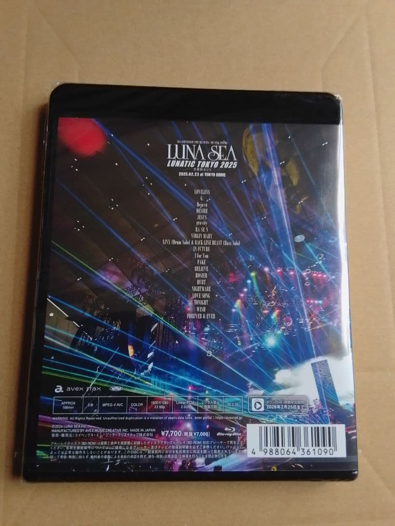 新品 LUNATIC TOKYO 2025 LUNA SEA Blu-ray4