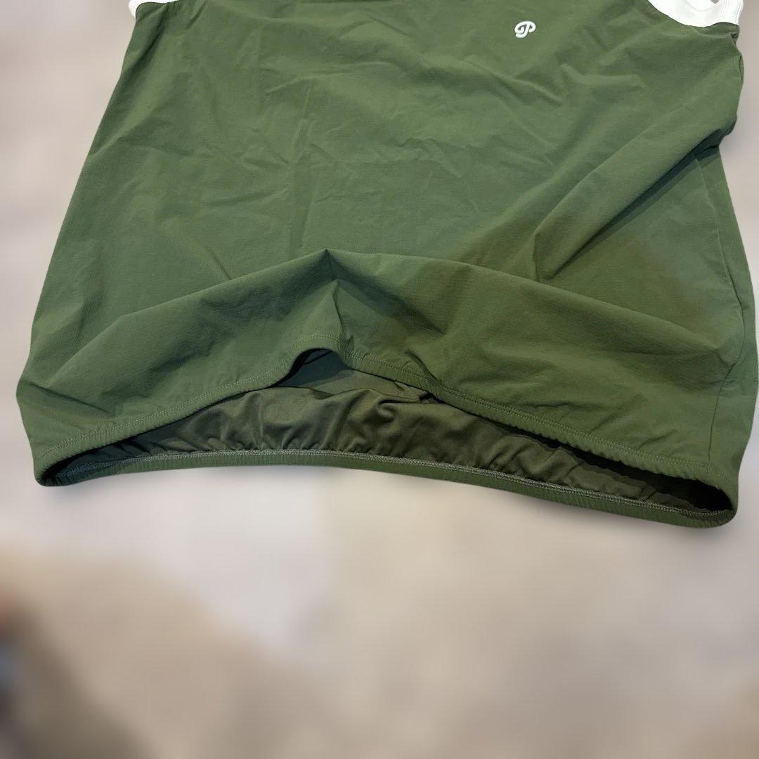 Public Drip メンズ Vネックベスト L オリーブグリーン