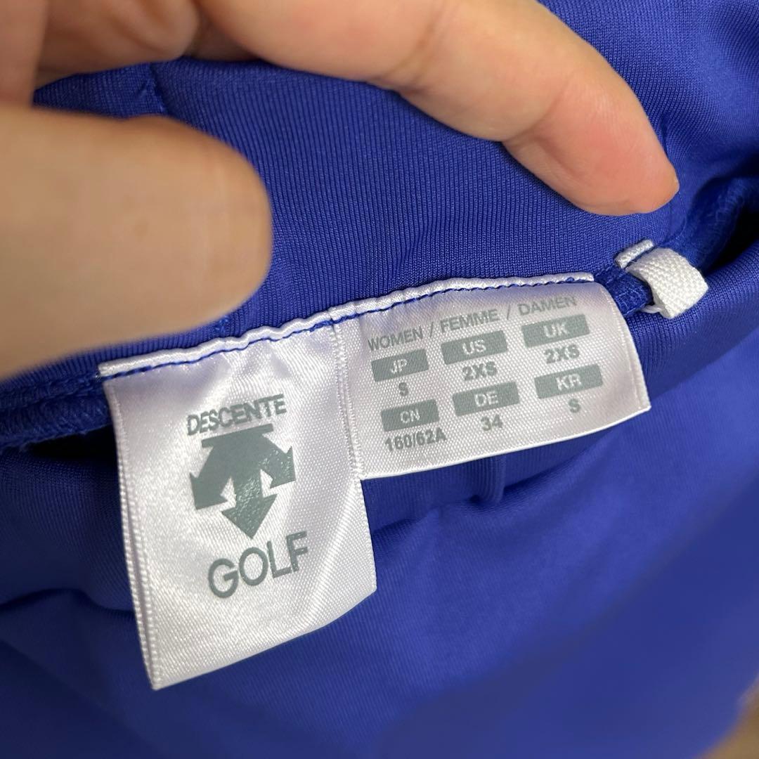 デサントゴルフ セットアップ 未使用試着のみ Sサイズ ブルー