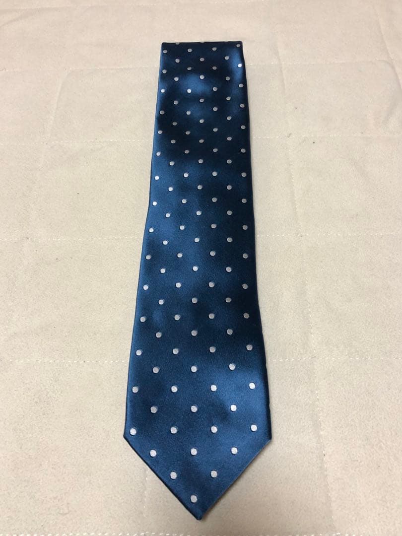 162新品 Paul Stuart ポールスチュアートドット柄シルクネクタイ
